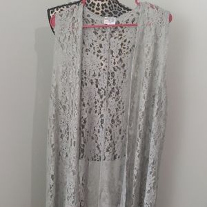 Long lace vest